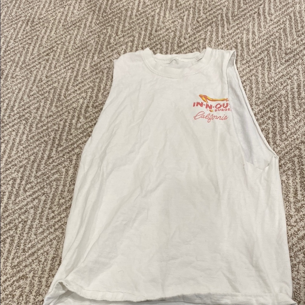 Kids White Sleeveless Top